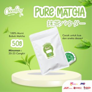 Bubuk Matcha Murni 50g - Pure Matcha 100% - Bisa Digunakan Untuk Membuat Kue, Pudding, Minuman, dan Dessert Lainnya Sangat Cocok untuk Barista Cafe, Baker Toko Kue dan Ibu Rumah Tangga